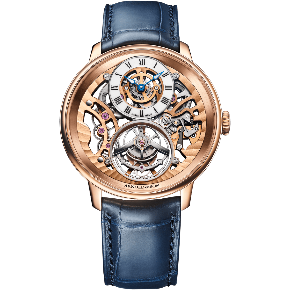 Ultrathin Tourbillon Skeleton Red Gold Watch