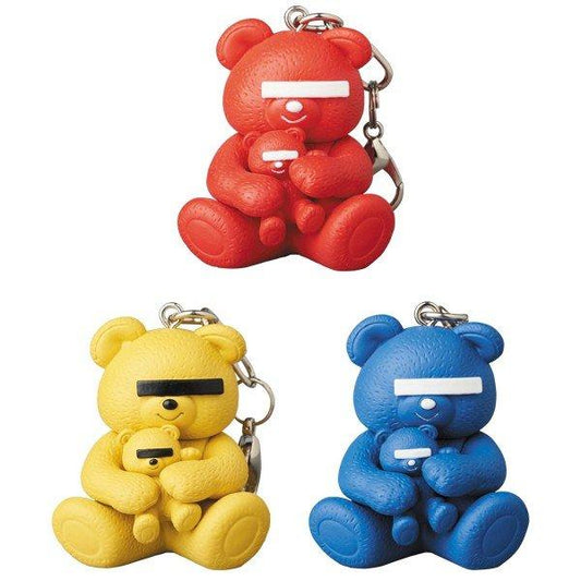 Medicom Keychain Undercover Bear Red / Yellow / Blue