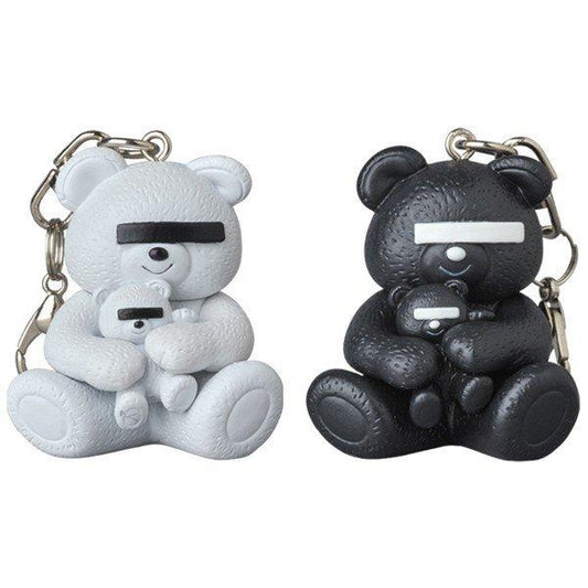 Medicom Keychain Undercover Bear White / Black