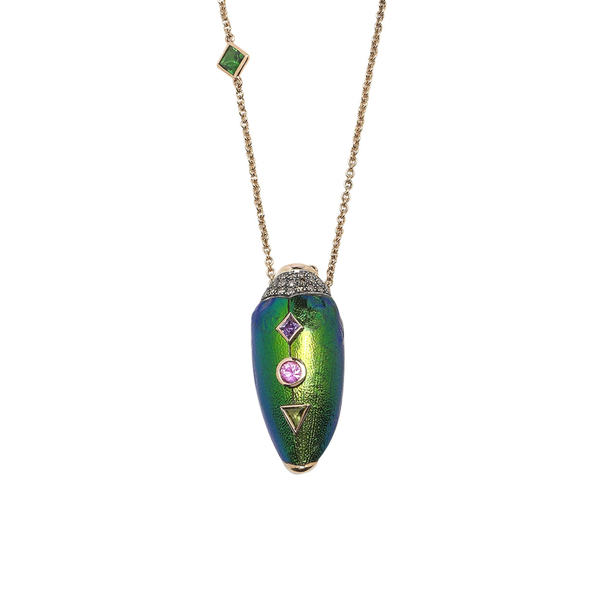 Scarab Pop Art Necklace