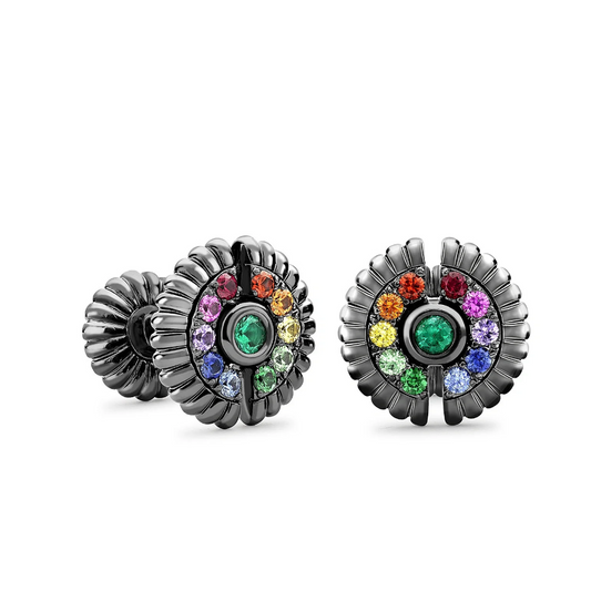 Fluted Round Cufflinks