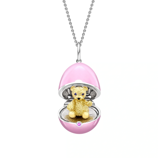 Lacquer Teddy Surprise Locket