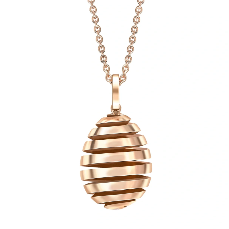 Spiral Egg Pendant