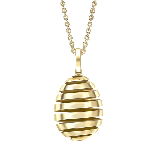 Spiral Egg Pendant