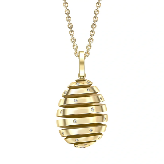 Spiral Egg Pendant