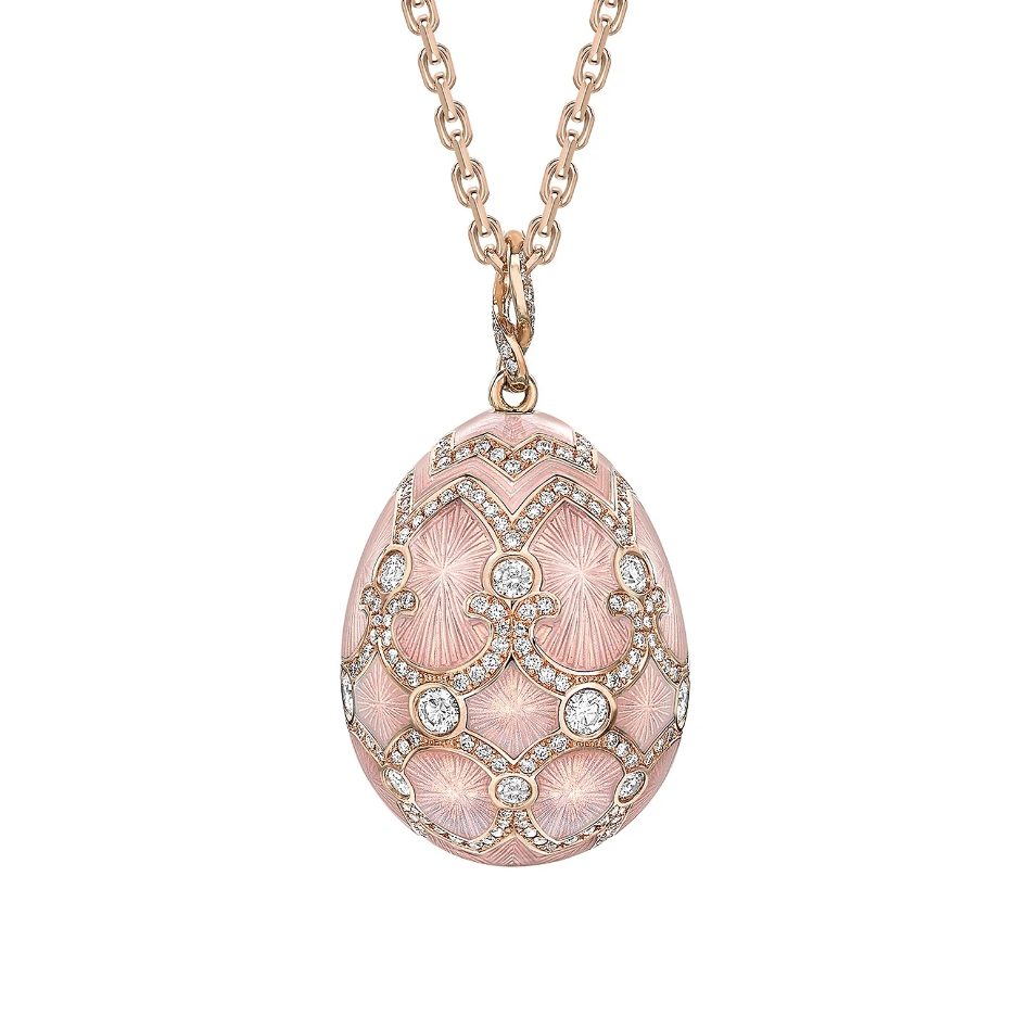 Guilloché Enamel Grande Egg Pendant