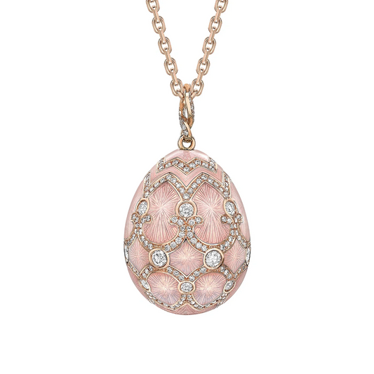 Guilloché Enamel Grande Egg Pendant