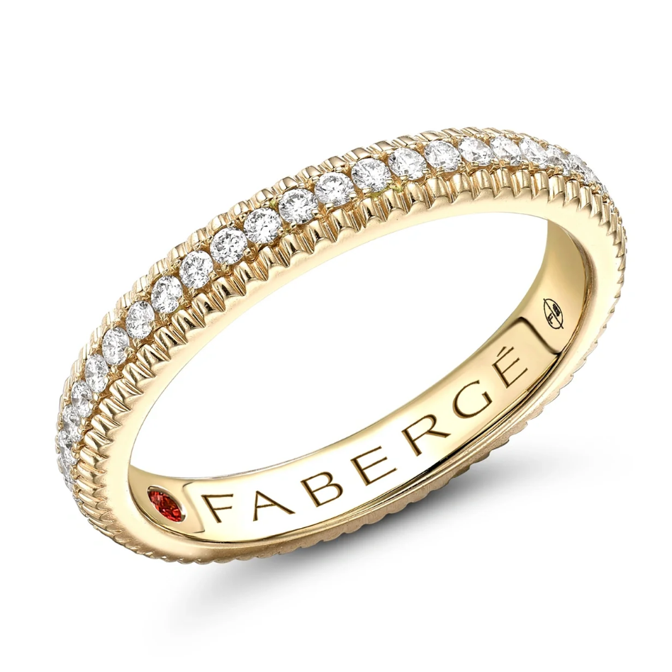 Fluted Diamond Eternity Ring