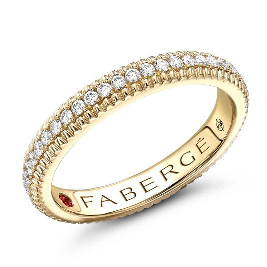 Fluted Diamond Eternity Ring