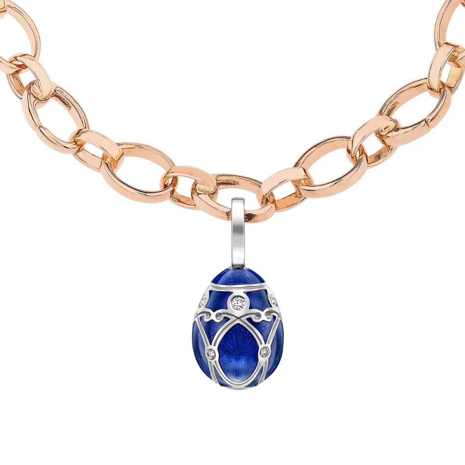 Guilloché Enamel Palais Egg Charm