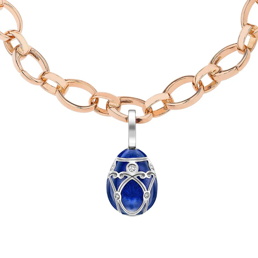 Guilloché Enamel Palais Egg Charm