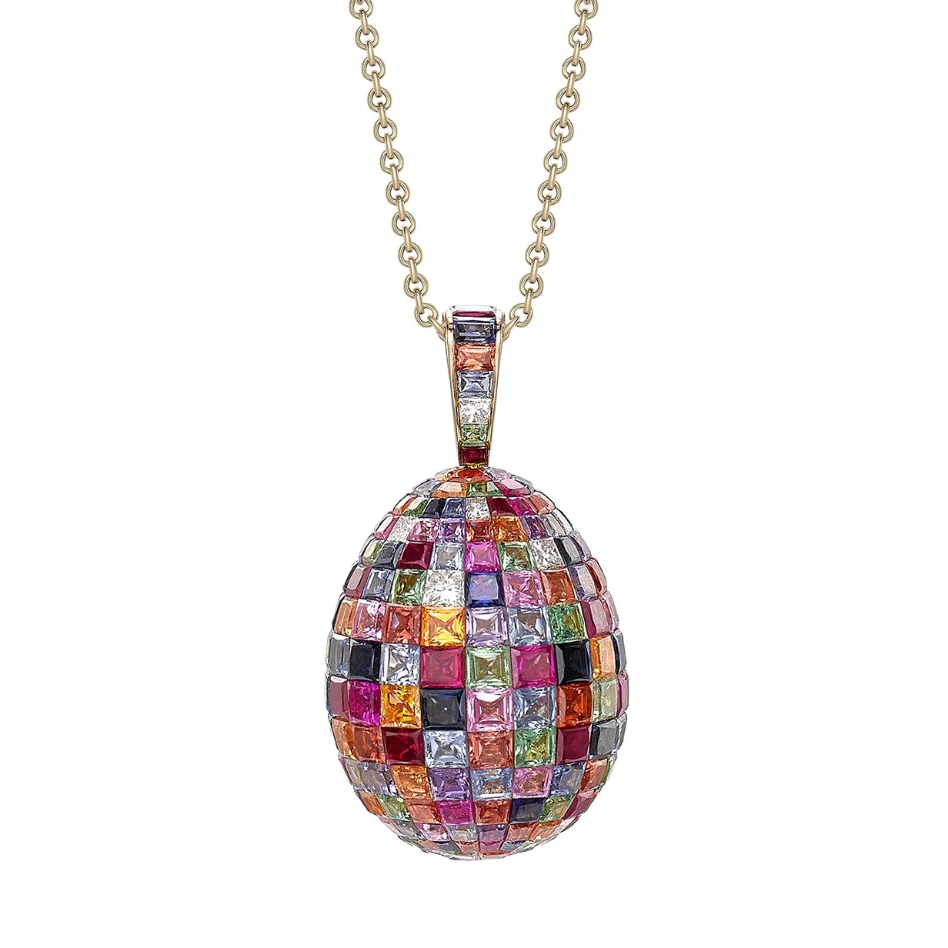 Mosaic Egg Pendant