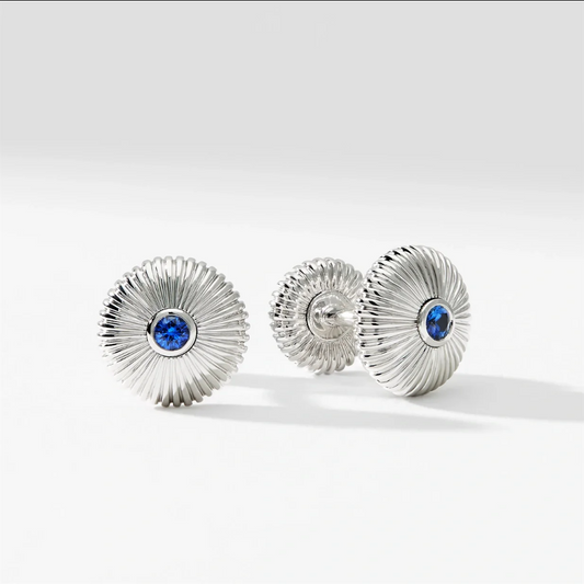 Fluted Round Cufflinks