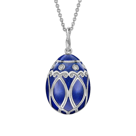 Palais Guilloché Enamel Egg Pendant