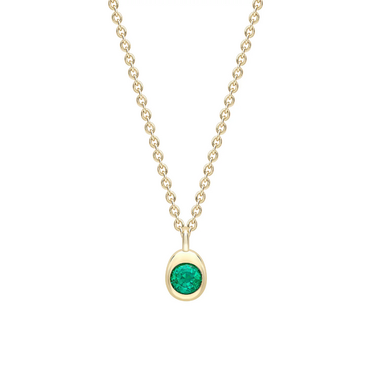 Cosmic Curve Emerald Pendant