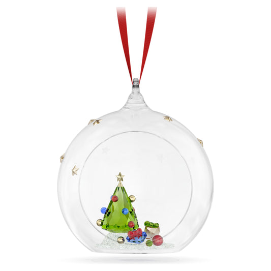 Holiday Cheers Tree And Gifts Ball Ornament