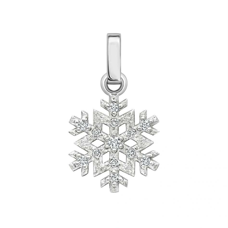 Diamond Snowflake Charm