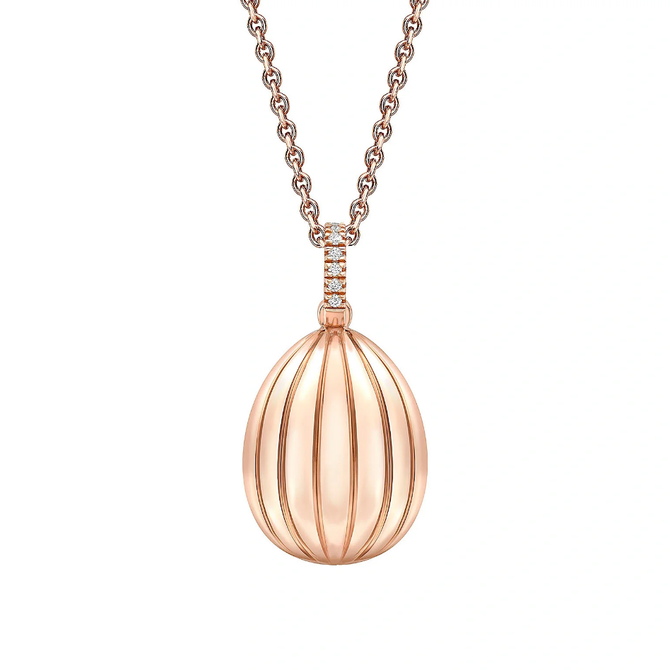 '180' Fluted Egg Pendant