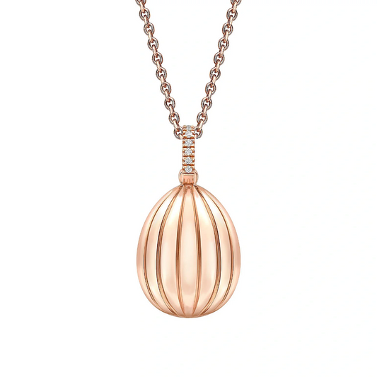 '180' Fluted Egg Pendant