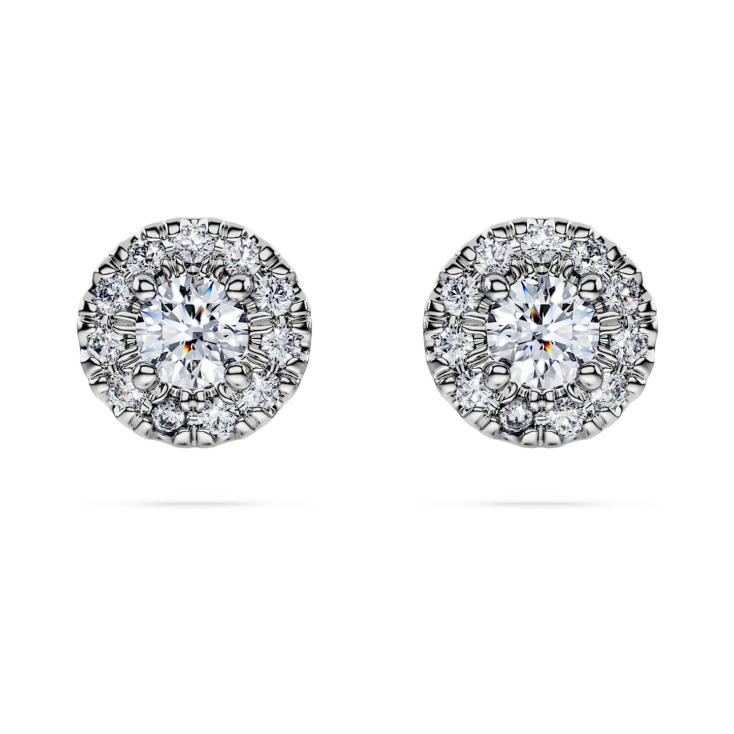 Eternity Halo Stud Earrings