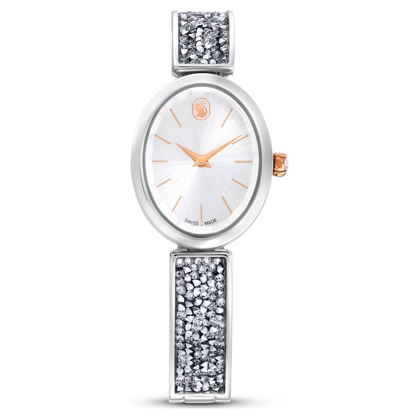 Crystal Rock Oval Watch