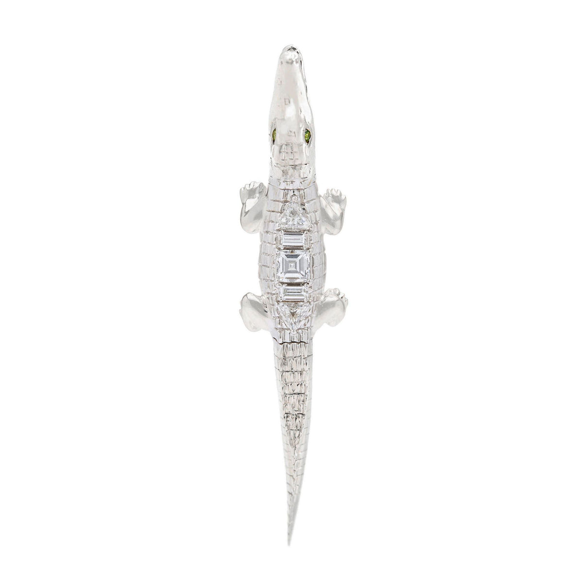Alligator Art Deco Bite Earring