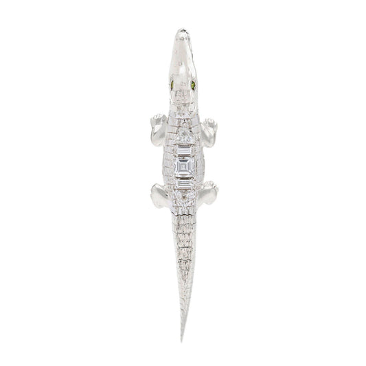 Alligator Art Deco Bite Earring